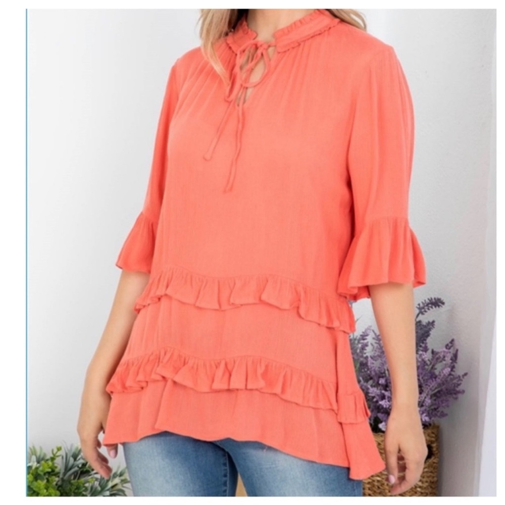 RUFFLE BOHEMIAN CHIC TOP